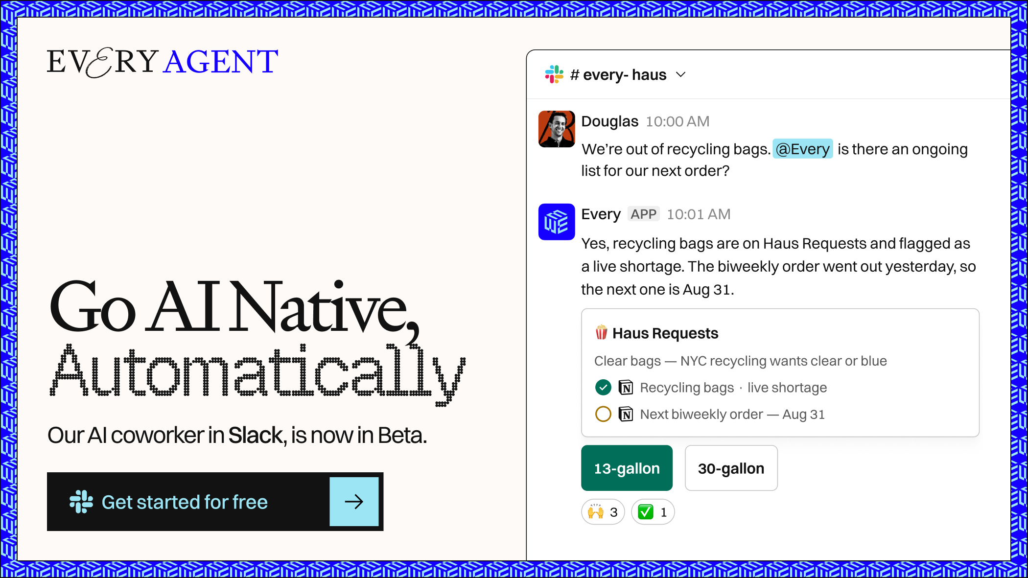 Every Agent — With our @SlackHQ agent, @danshipper catches up on calls he wasn't even in. Want to get…